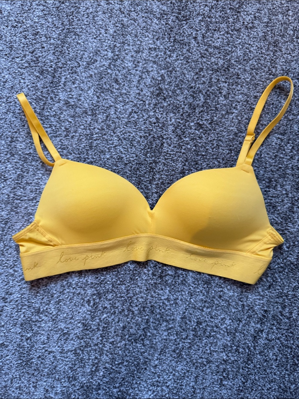 PINK Victoria's Secret Sunny Yellow Wireless T-Shirt Bra